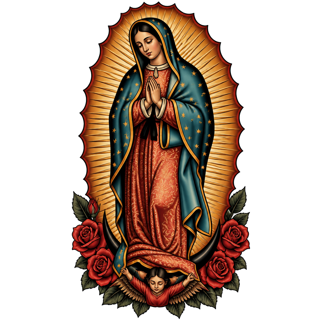 Real Bible picture of the Virgin Mary