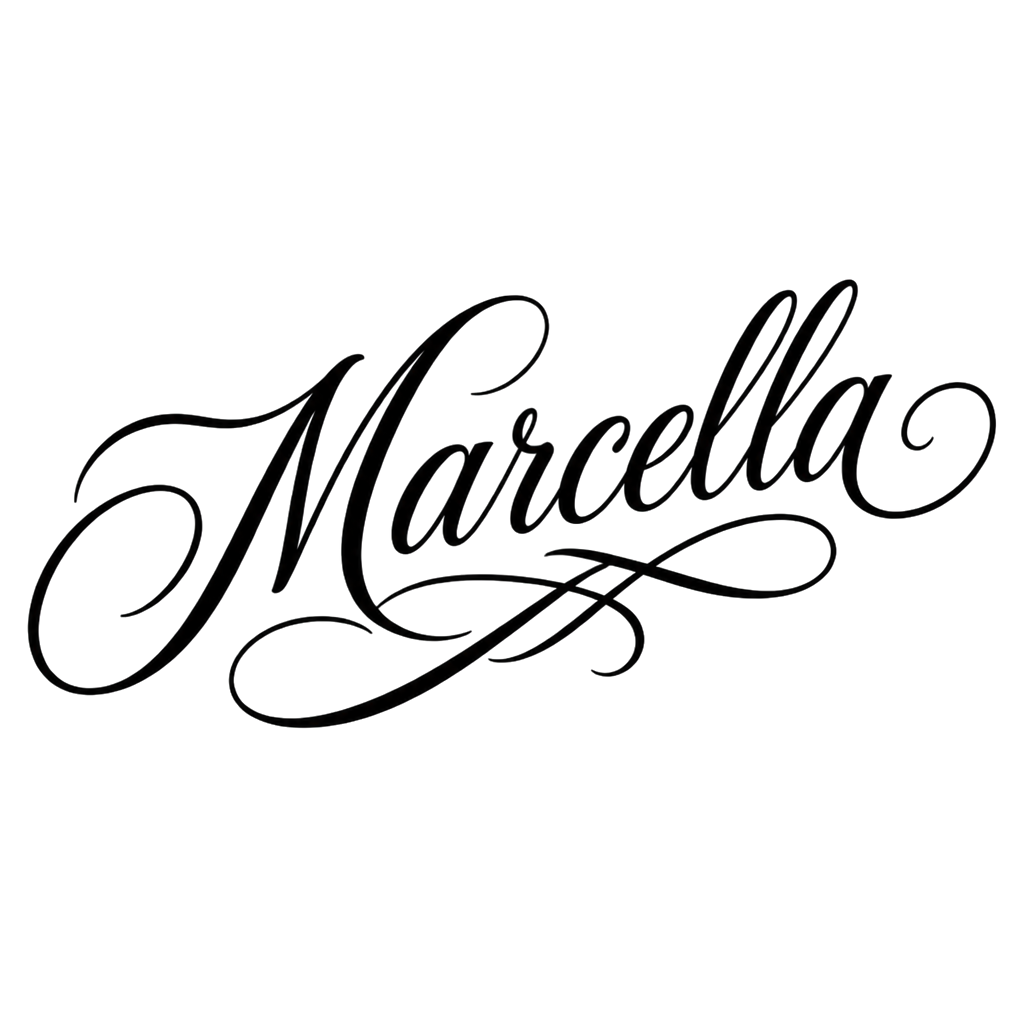 Marcella name on the hand