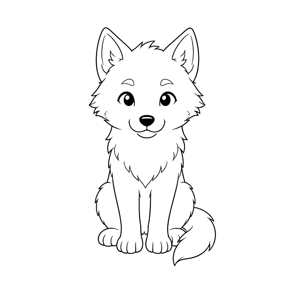 Wolf but cartoon