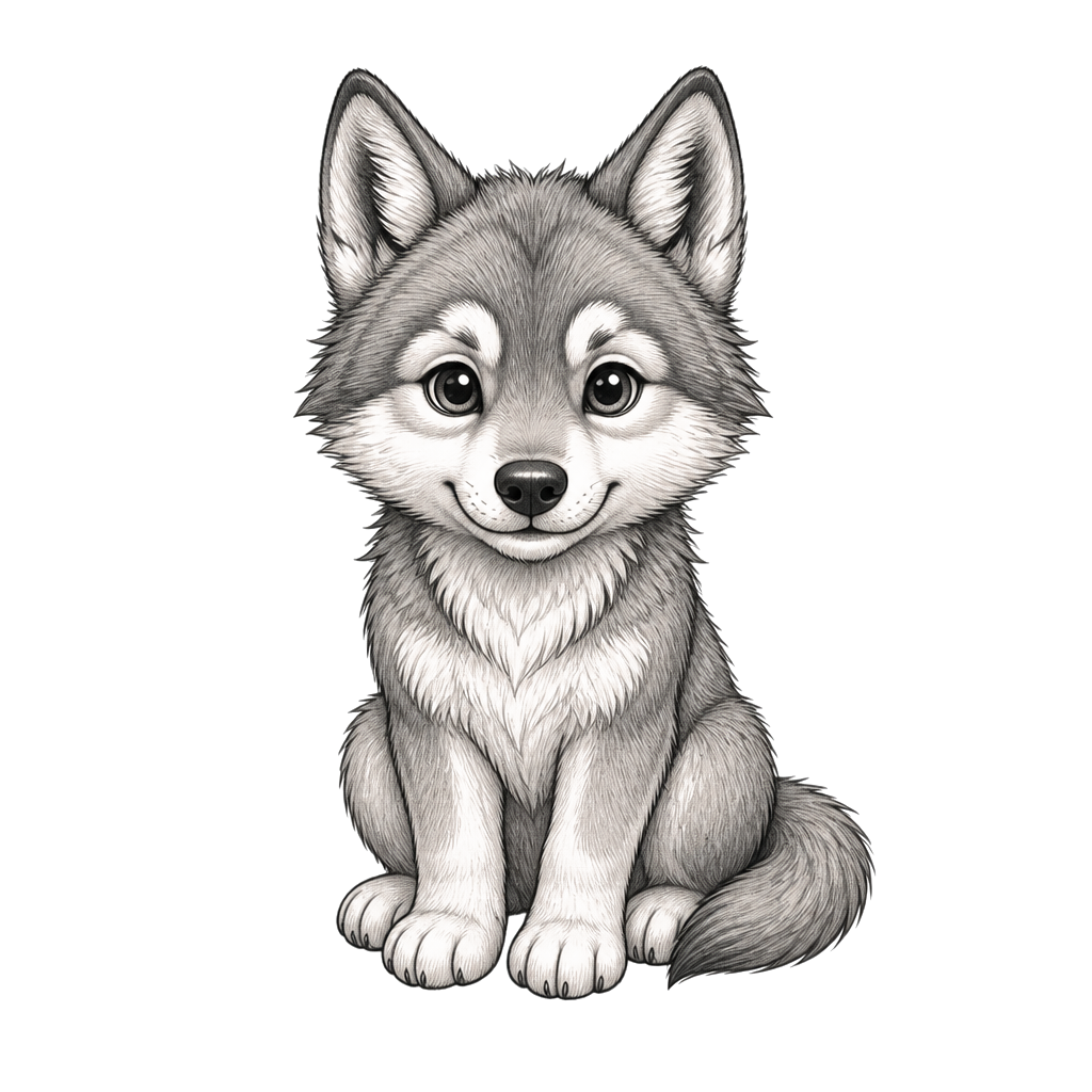Wolf but cartoon