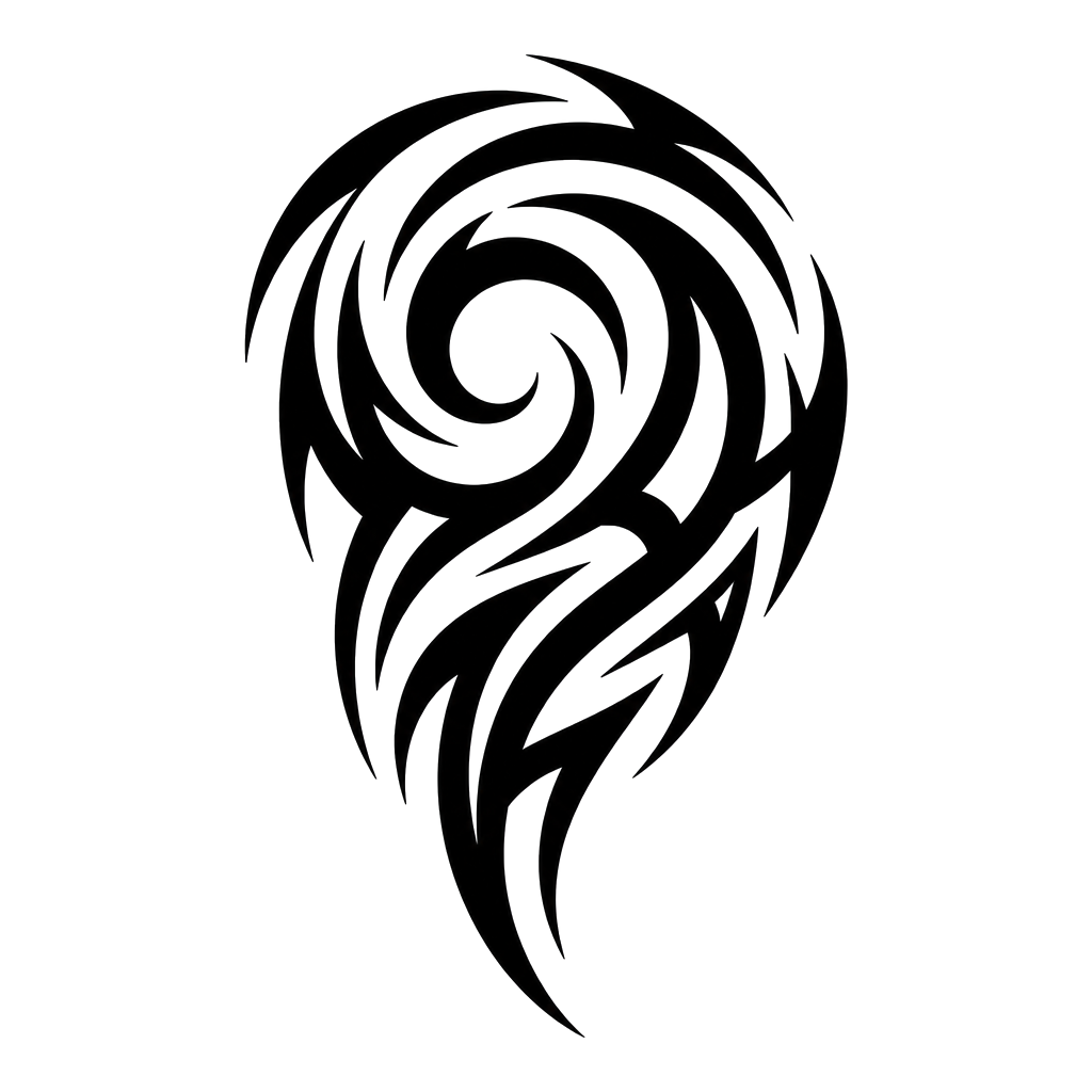 A tribal shoulder tattoo