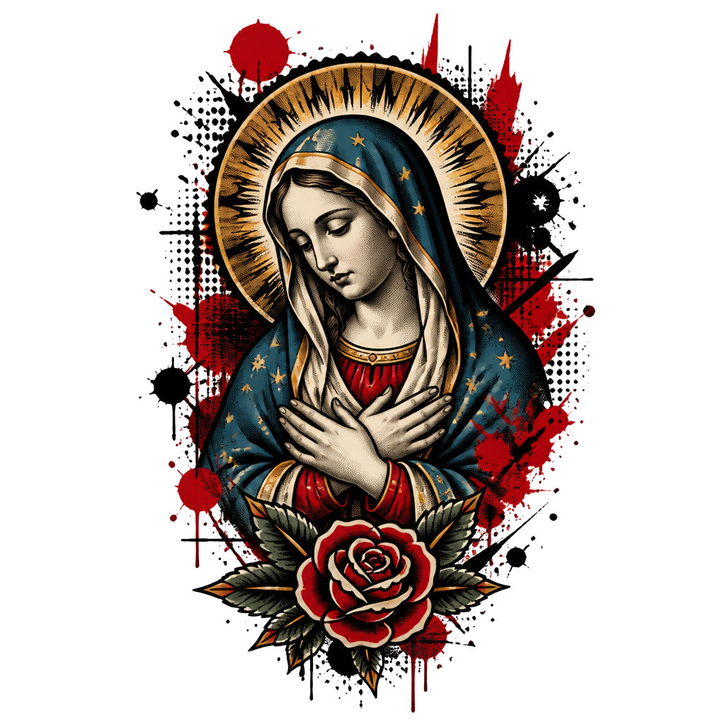 Real Bible picture of the Virgin Mary