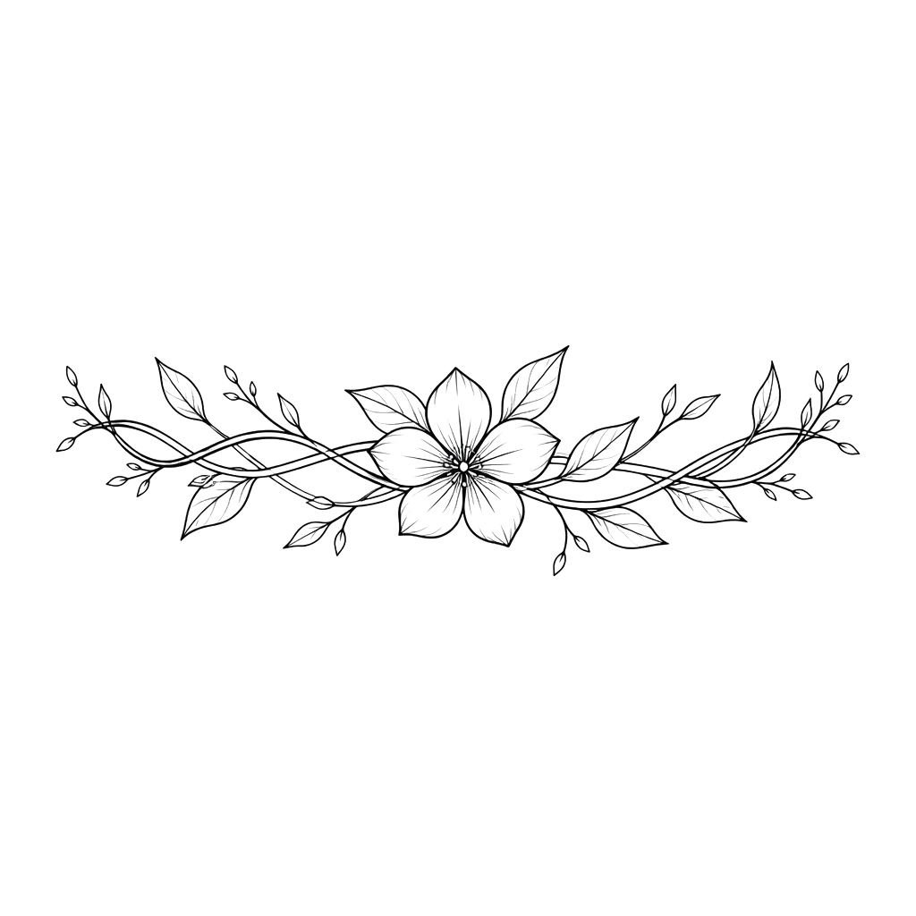 Something for around the arm and with flower og leaf