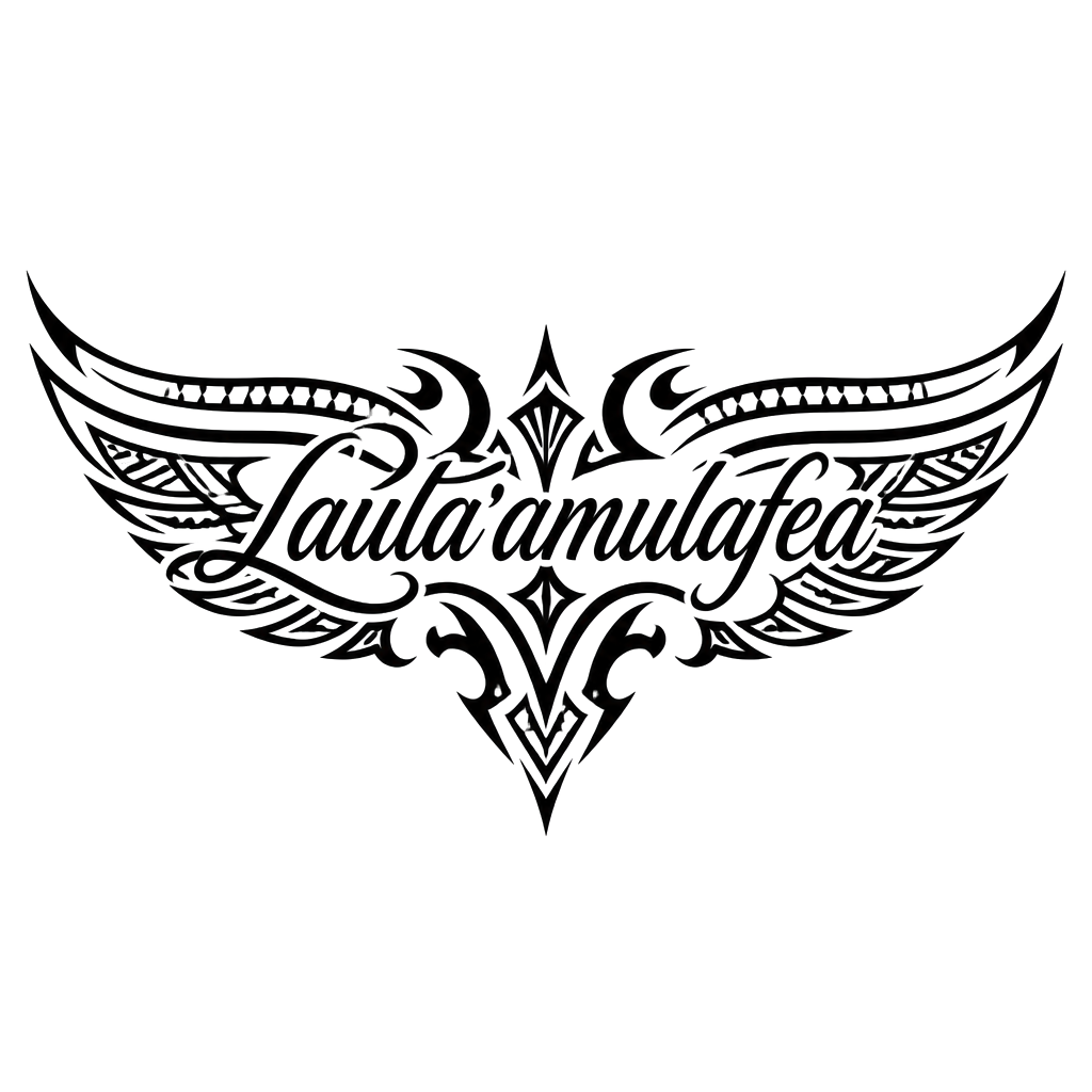Name Lauta’amutafea, with polynesians design as wings for the name