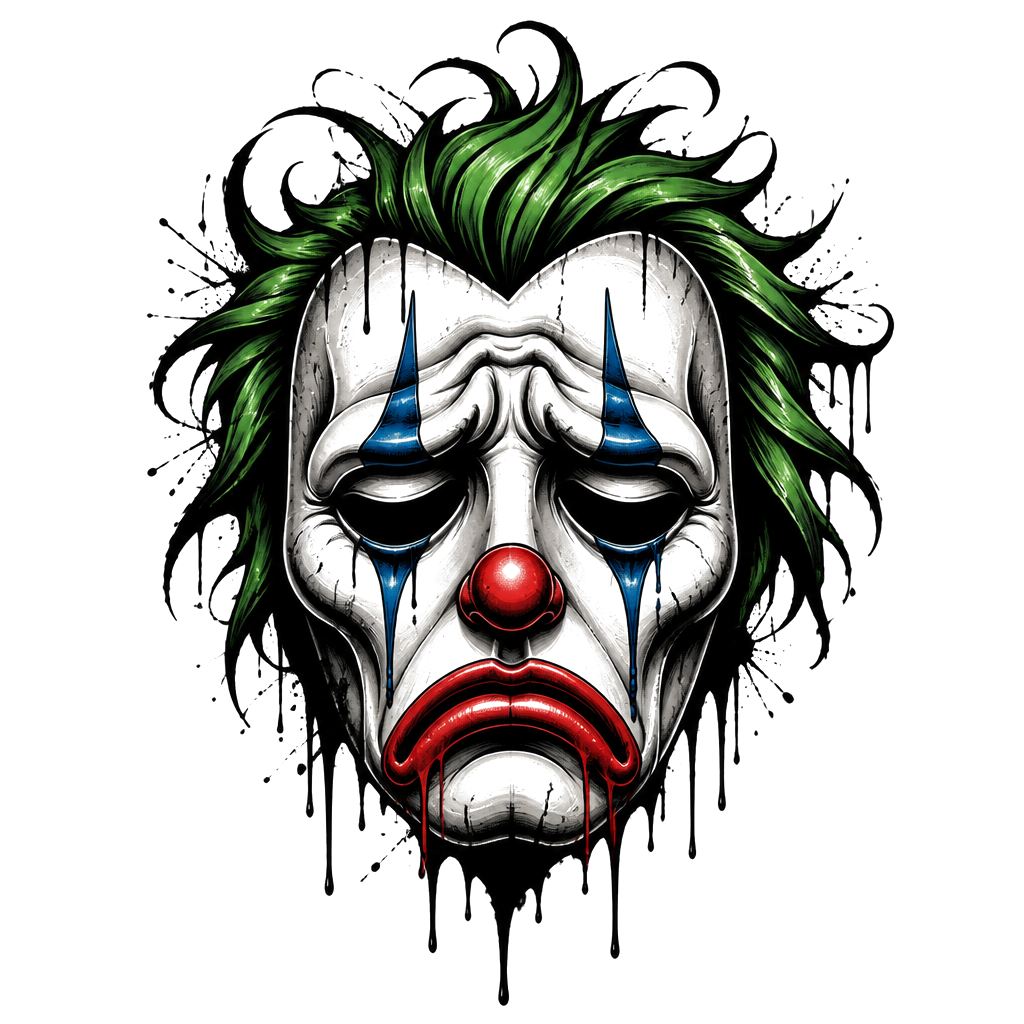 Sad joker mask