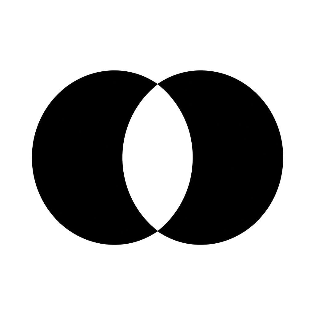 A vesica piscis of two overlapping filled circles