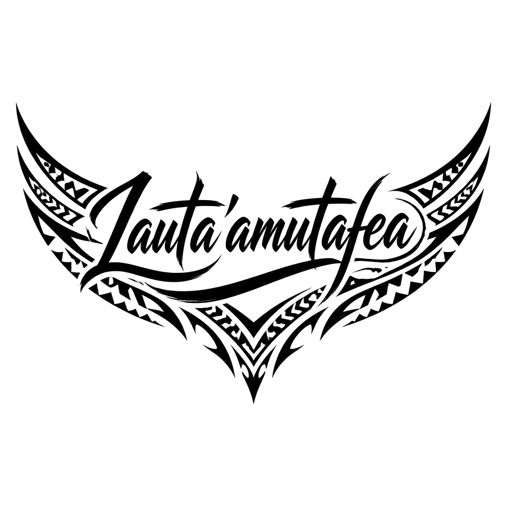 Name Lauta’amutafea, with polynesians design as wings for the name