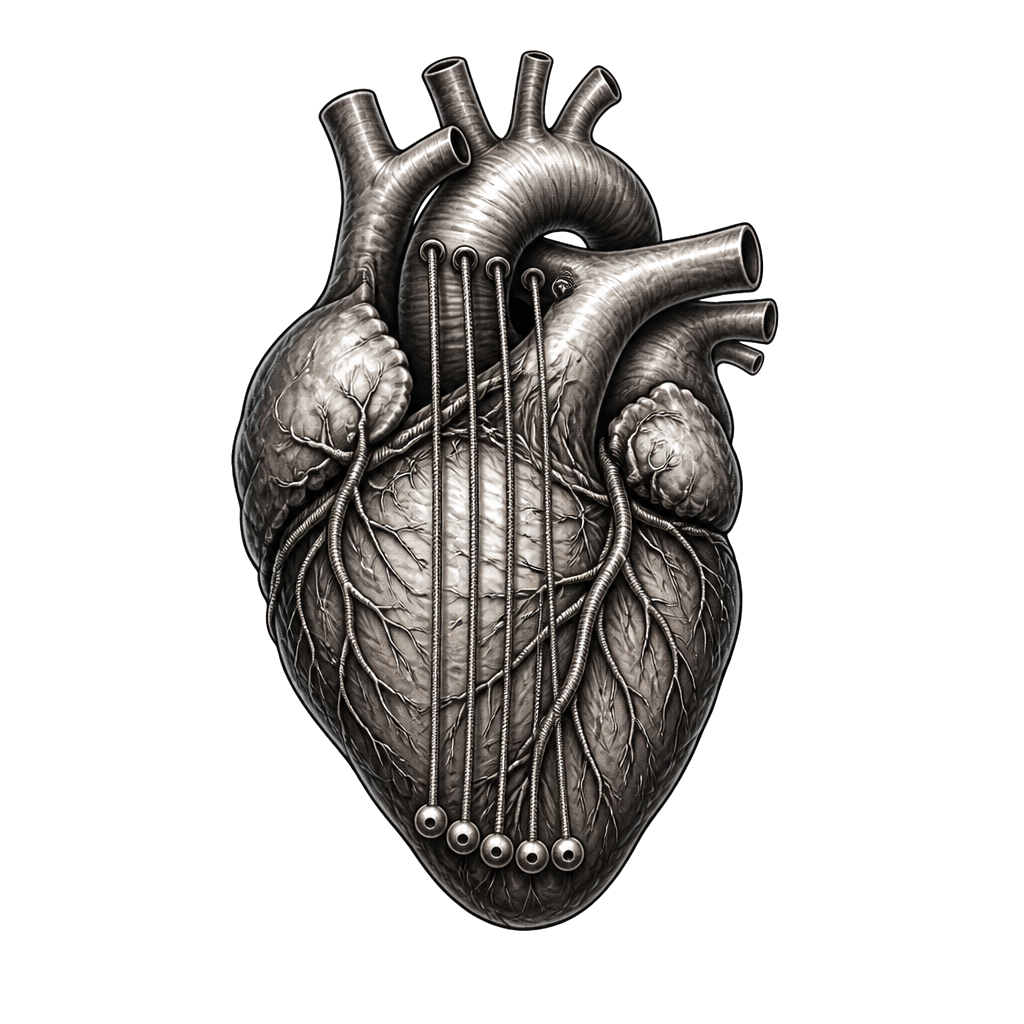 Guitar strings for veins and blood