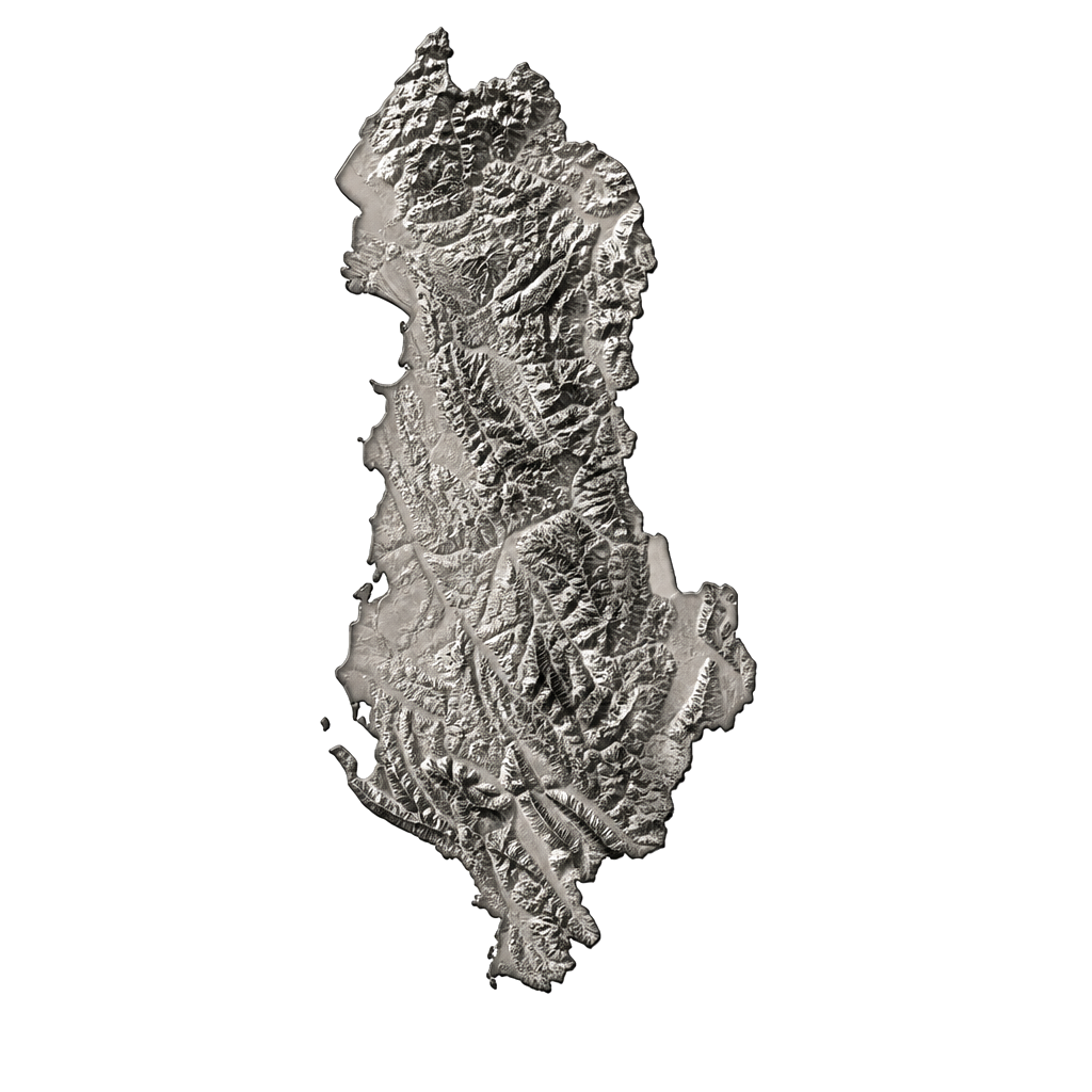 Map of Albania