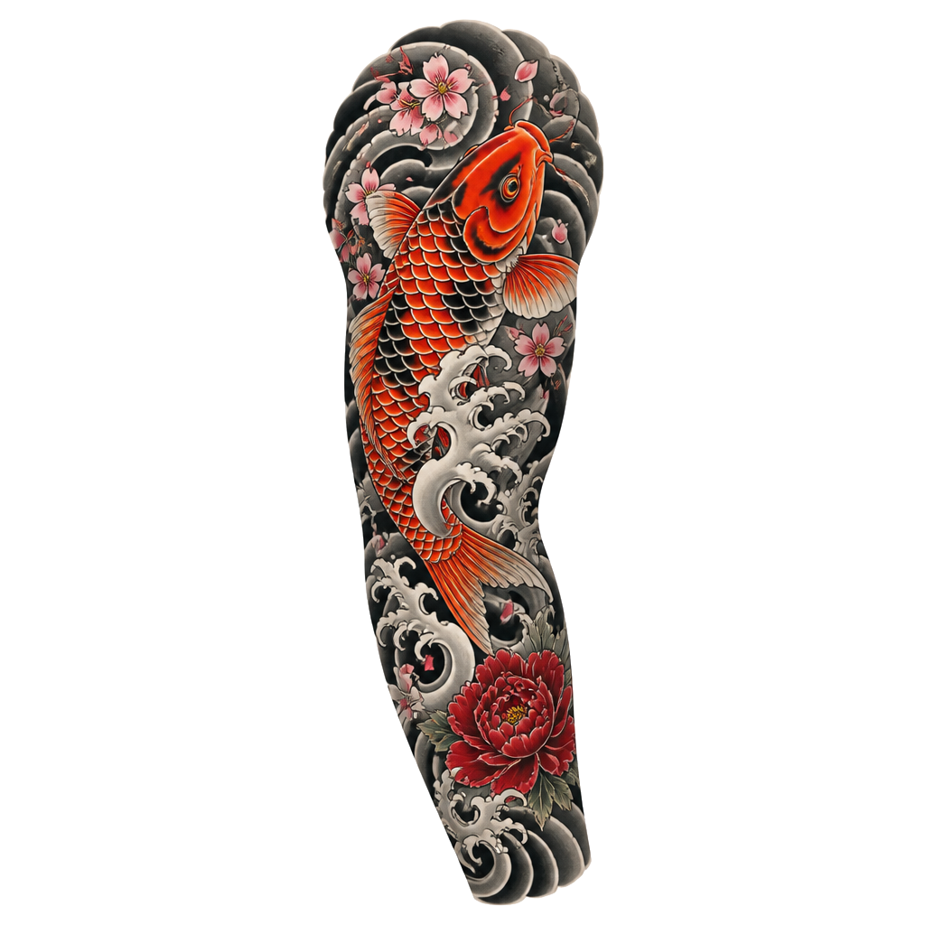 Japanese Half Sleeve Tattoo around my whole forearm