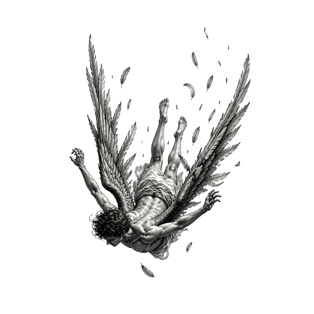 Icarus qui tombe du ciel