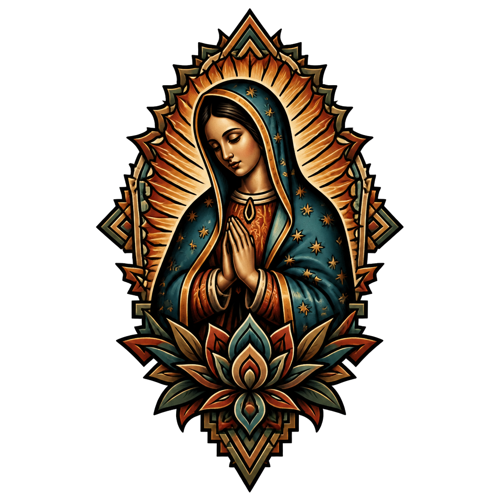 Real Bible picture of the Virgin Mary