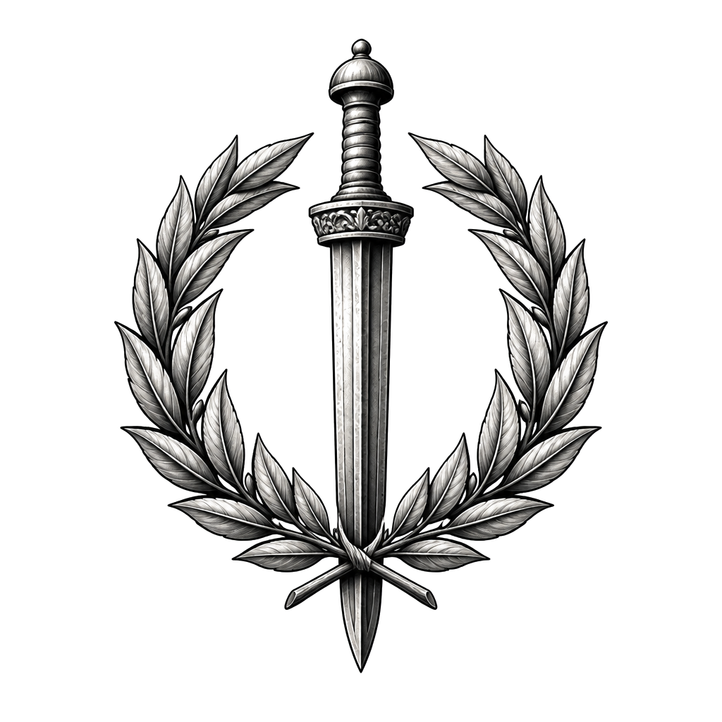 Veni vidi vici in roman lettering