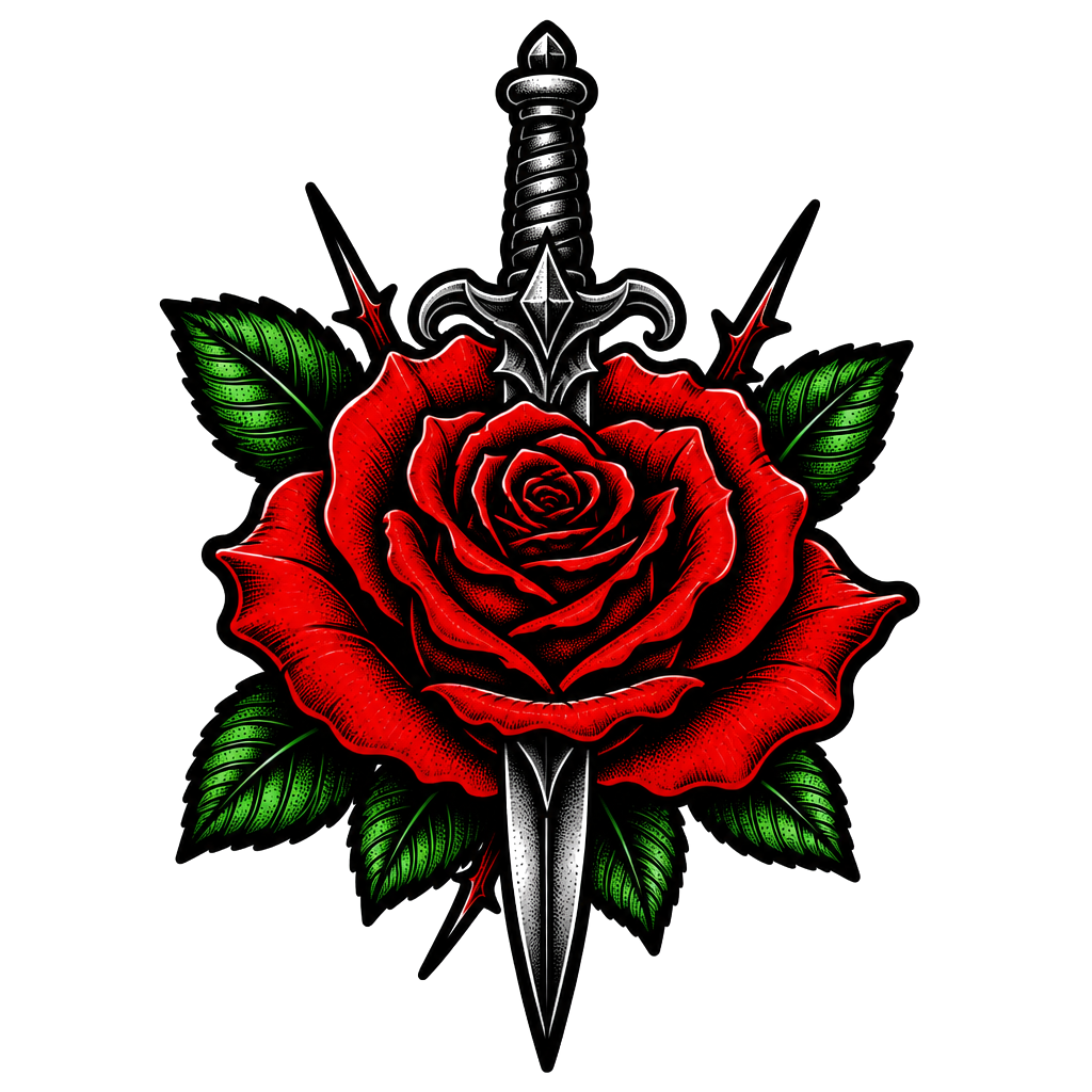 Rose red with ride or die