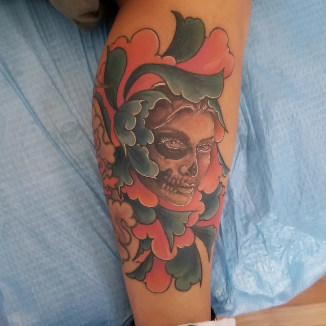 Thank you @straycatskates 
 Hyped on this piece from my pre drawn doodles!