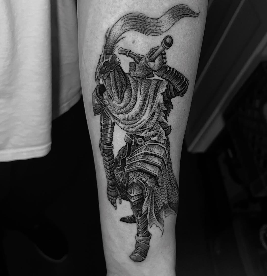 Artorias by @oneill_incorporated 
.
#454tattoo #artorias #darksouls #darksoulstattoo
