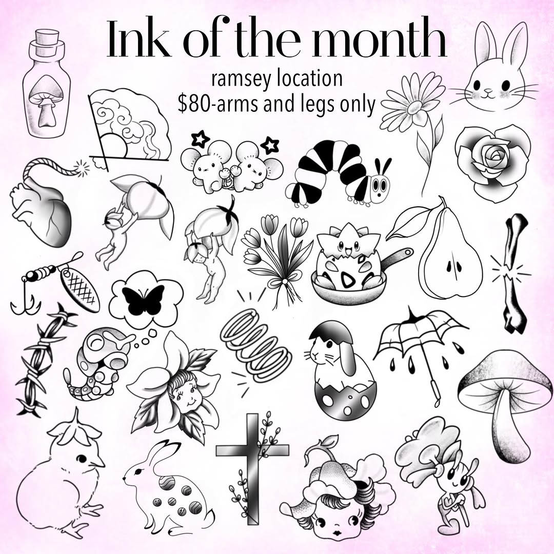 No joke! These won’t last long. 
April Ink of the Month
.
.
*Call 201-818-1300 or text 973-214-6773
*Arms and legs only
*Walk-ins are based on artist 