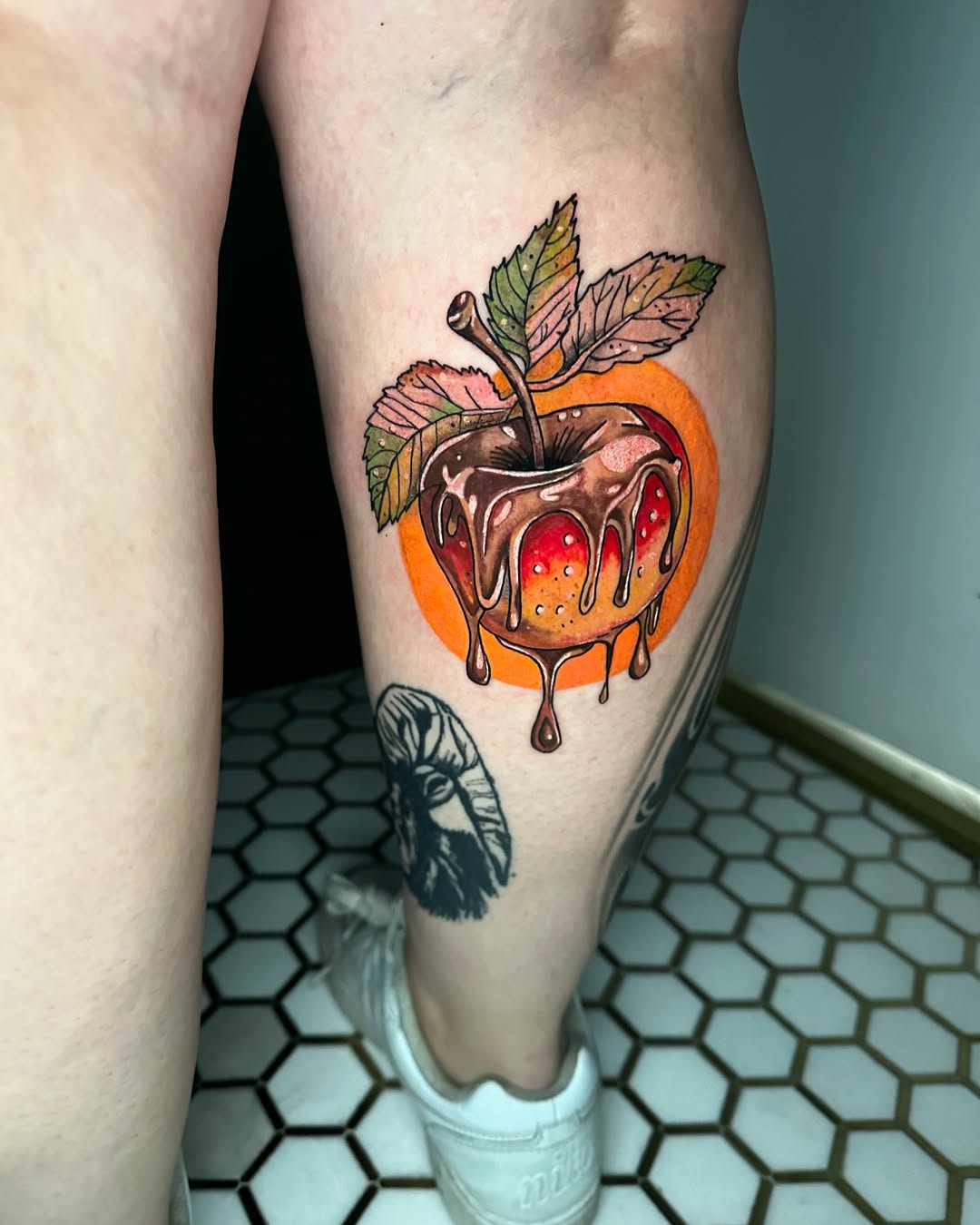 I got the pleasure of tattooing @tehyamaxwell today! A super fun project too! This is one of my neotrad flash pieces and I’d absolutely love to get to