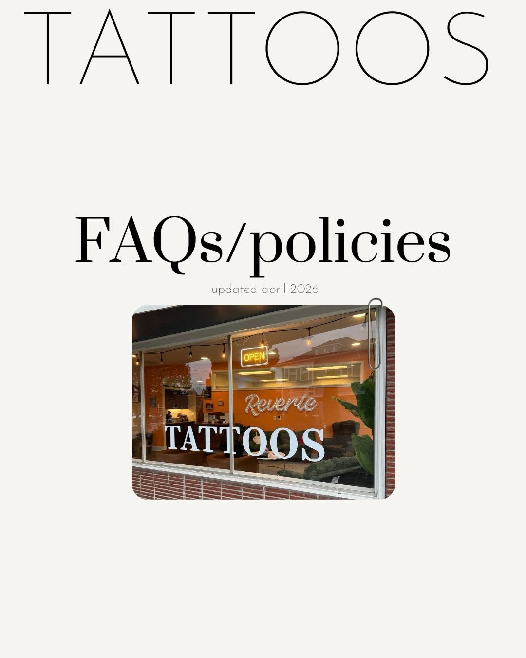 Updated info ✨2026✨

Studio @reverietattoo.studio