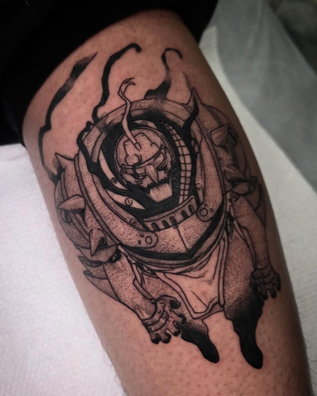 Alphonse × Pride Fullmetal Alchemist manga tattoos from my January flash sheet.

I am currently booking for April and May. Dm or tap the link in the b