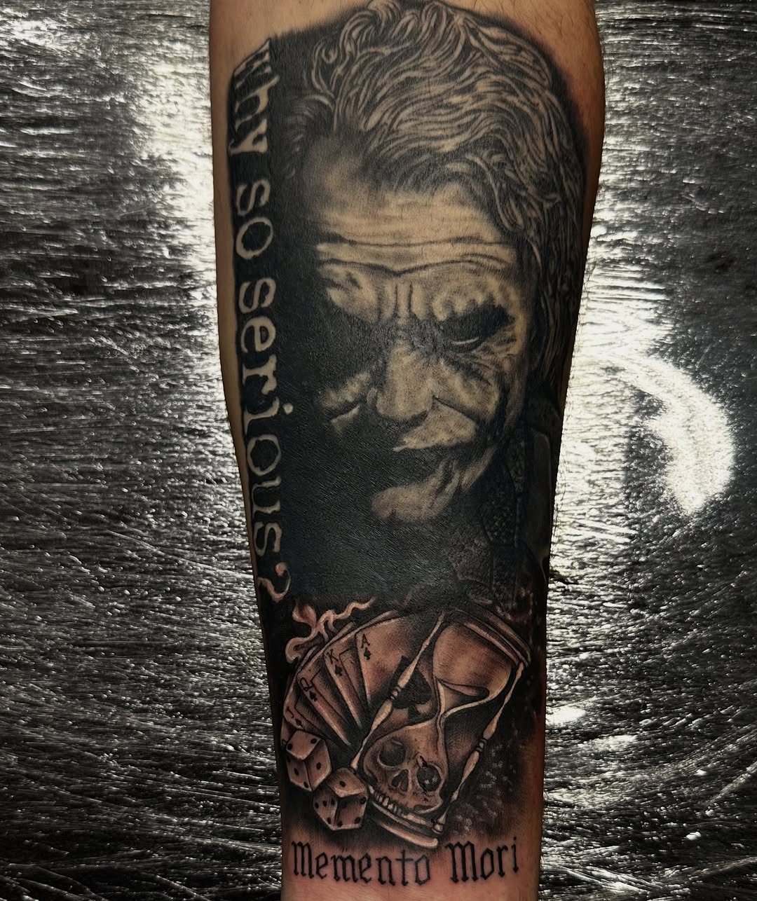 Bottom addition to my close to 1 year healed joker…