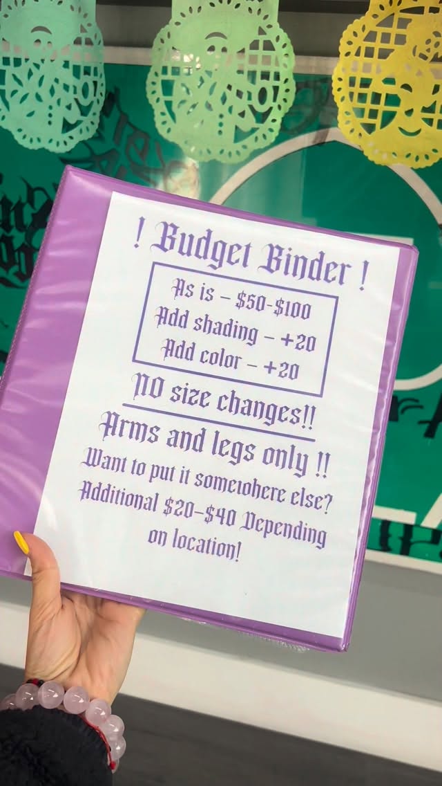Stop by for a tattoo! ♠️ 
Our shop minimum is $150, but we also offer our ‘Budget Binder’ which starts at $50! 
Slide  Don’t Hide! 

#sanjosecaliforni