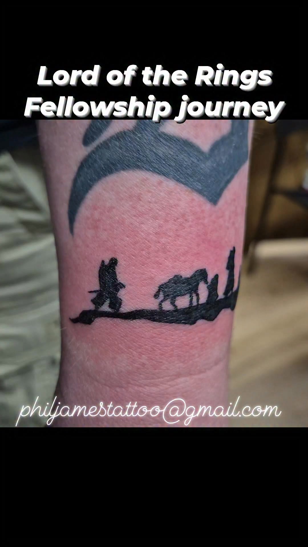 Lord of the Rings Fellowship journey tattoo on the wrist. philjamestattoo@gmail.com
text: 248-897-6880
#lordoftherings #lotr #lotrtattoo #philjamestat
