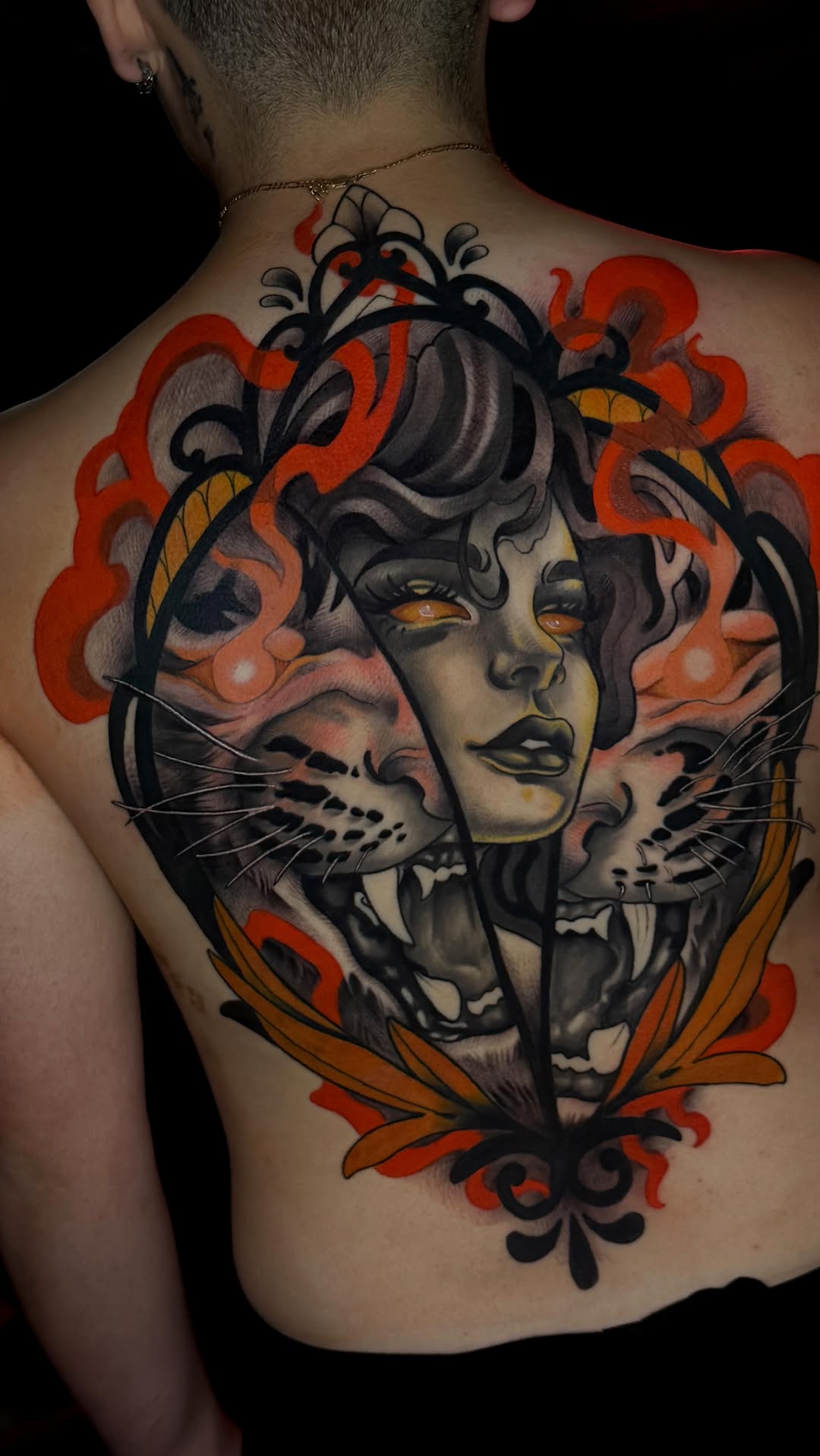 Fully completed back piece  thank you to my client for claiming this pre made and sitting like an absolute champ for it! This took 3 full day sessions