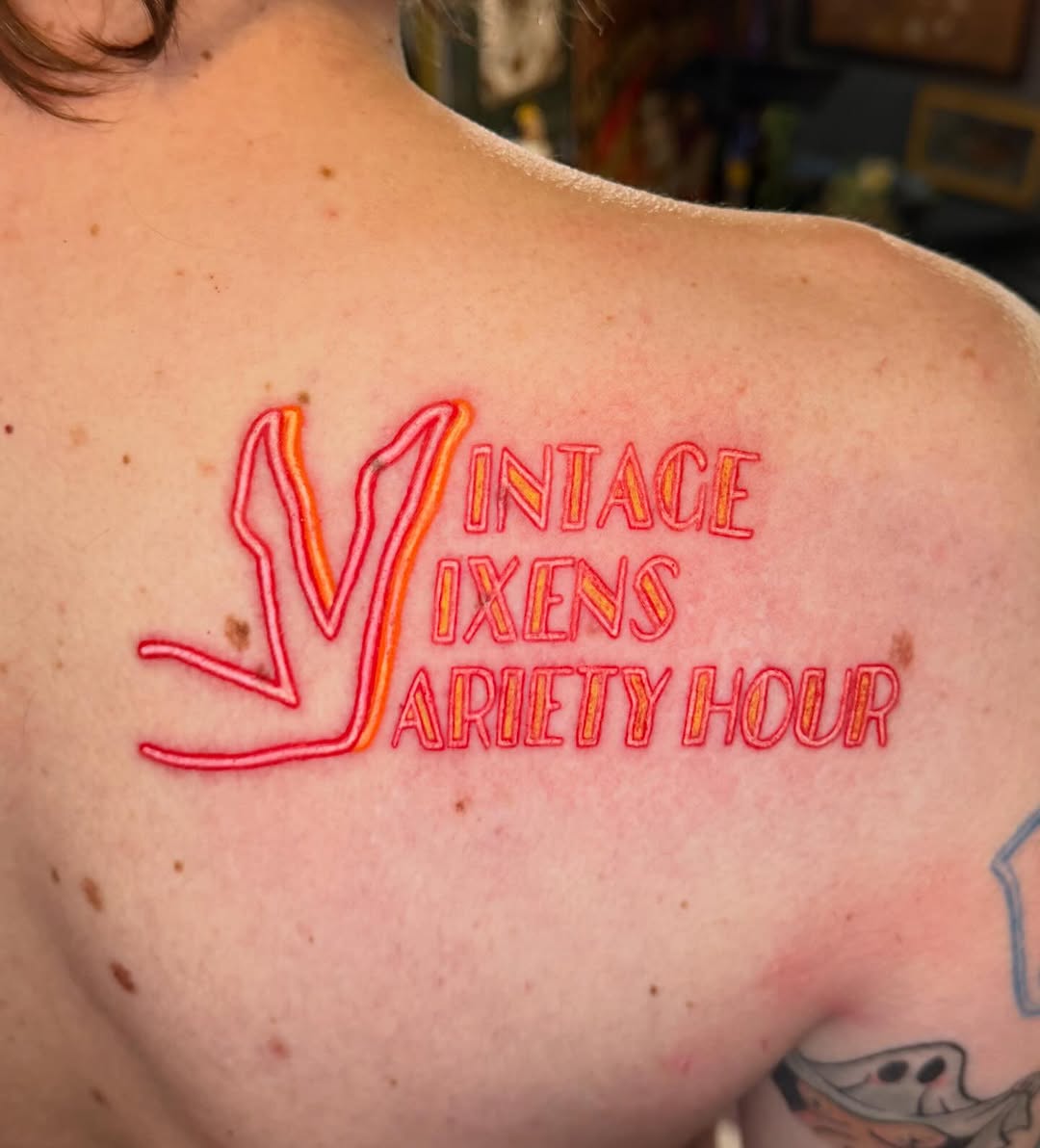 A little Neon action for Jeb today. This was the first time I’ve tattoo something like this and it was super fun. Keep bringing all the cool ideas guy