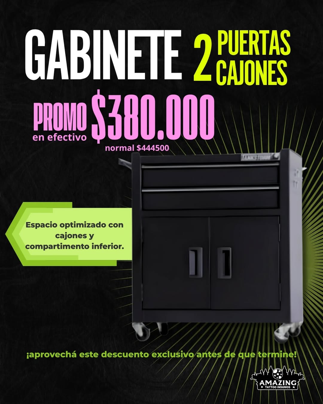 Tu estudio, siempre en orden. ️
Llevá la organización de tu espacio al siguiente nivel con este gabinete de herramientas. Un diseño robusto y funciona