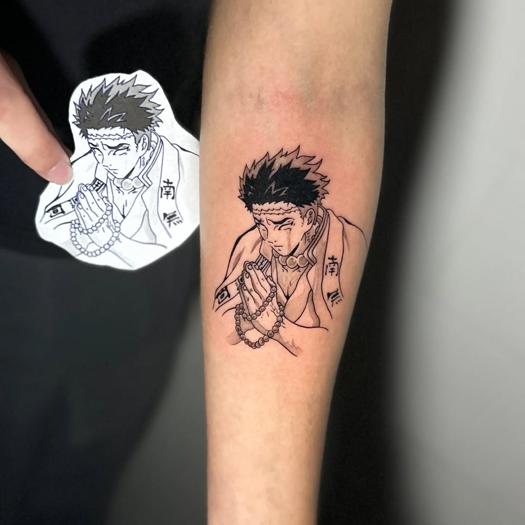 Tatouage Gyomei DEMON SLAYER ⚔️ •American Body Art•

• 7 rue des Innocents 75001 Paris
• 35 Boulevard Saint-Michel 75005 Paris
• 24 Boulevard de Sébas