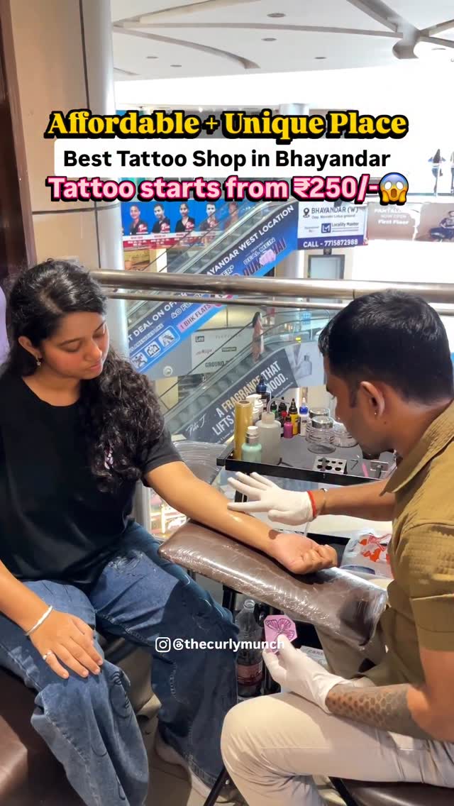 Get inked affordably✨ 50% off on all tattoos at @amit_tattoo_art_maxus_mall 

Whether it’s a minimal tattoo or detailed artwork – expert precision & c