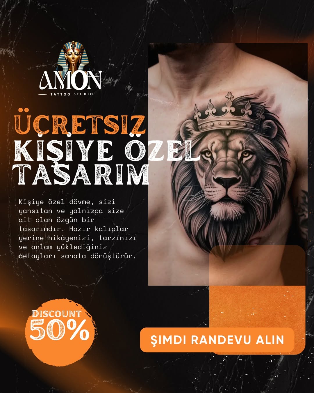 Kişiye özel dövme, sizi yansıtan ve yalnızca size ait olan özgün bir tasarımdır. Hazır kalıplar yerine hikâyenizi, tarzınızı ve anlam yüklediğiniz det