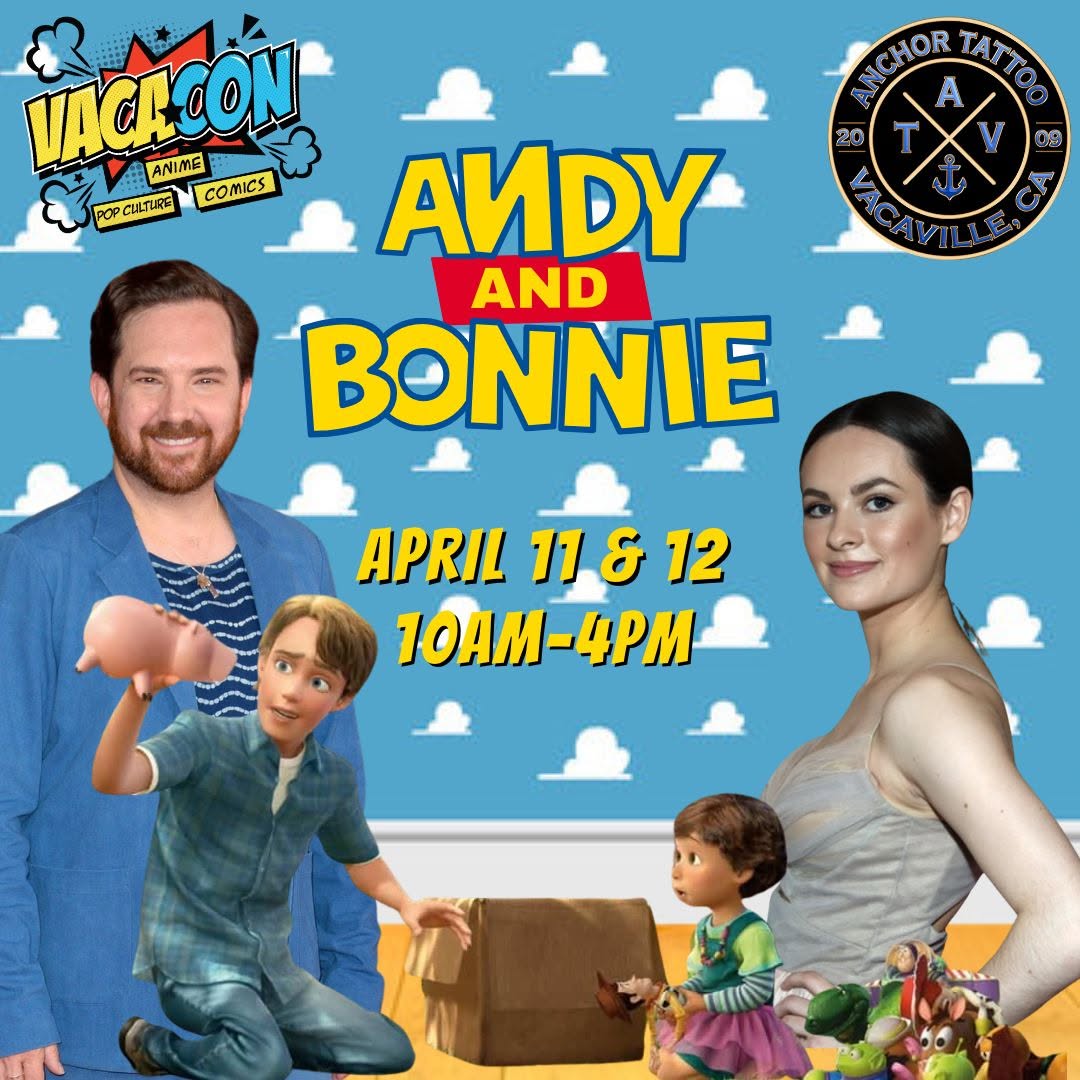 ✨ To Infinity… and Vaca-Con! ✨

The voices behind Andy and Bonnie from Toy Story are landing at Vaca-Con 2026! Meet John Morris and Emily Ricks Hahn a
