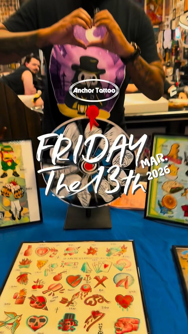 FRIDAY THE 13TH
Thank you to everyone that came out to support us and we love tattooing you all. 
We can’t express it enough.
⚓️
⭐️FOLLOW THE TEAM ⭐️
