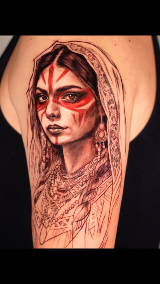 Black and gray tattoo / sketch style with a touch of color. Appointments available, DM me!
.
.
.
.
#blackandgraytattoo #tattooflorida #tattooart #real