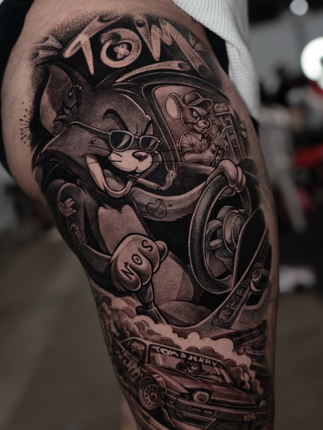 Este fue el tatuaje realizado en la convencion de @expotatuajemedellin  junto al equipo @worldfamousinklatam @worldfamousink 

Algo muy diferente  y u