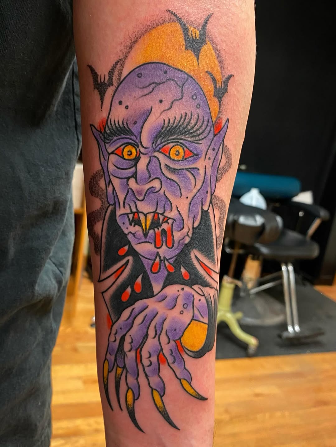 Does evil come from within us, or from beyond? #nosferatu  #lasvegas #lasvegastattoo #lasvegastattooartist #lasvegastattooers #lasvegastattooer #lasve