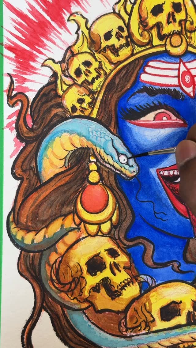 Meditating on Maa Kali ✨✨ 

#108hindutattoodesigns