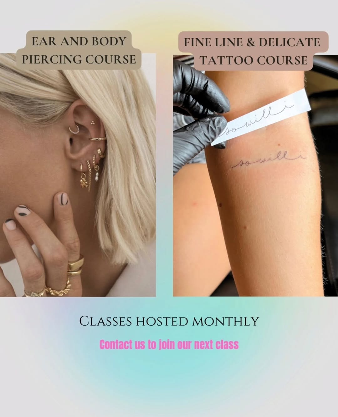 Message us to chat with our team and get you enrolled. ✨️

#bodyart #piercingschool #tattooschool #tattooeducation #piercingeducation