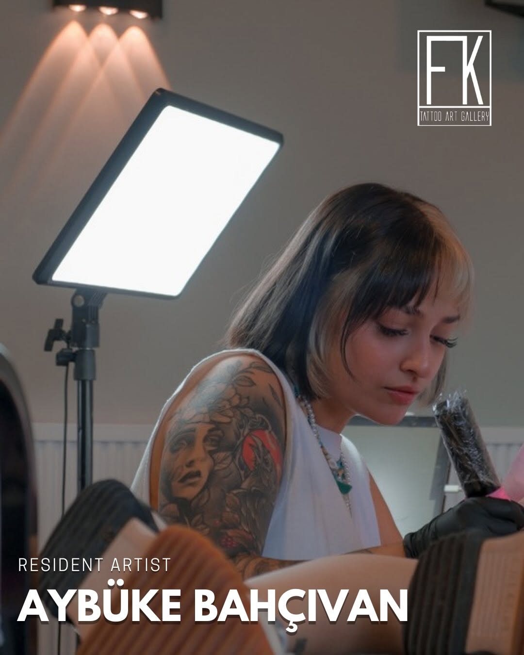 FK Tattoo Art Gallery olarak yeni sanatçımız @aybus.ink ‘I ekibimizin bir parçası olduğunu duyurmaktan mutluluk duyuyoruz! Fine Line tarzı ile öne çık