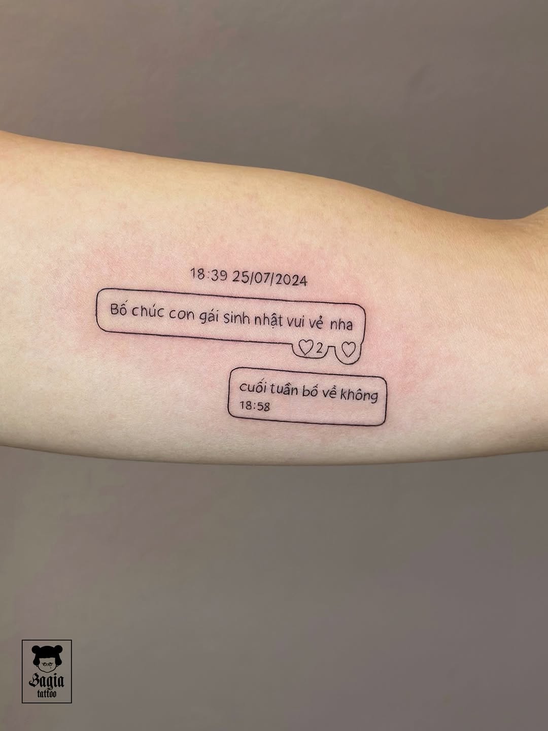 Có những khoảnh khắc chúng ta chỉ muốn giữ mãiii . ❤️ 
#bagiatattoo #thoxamnu #family