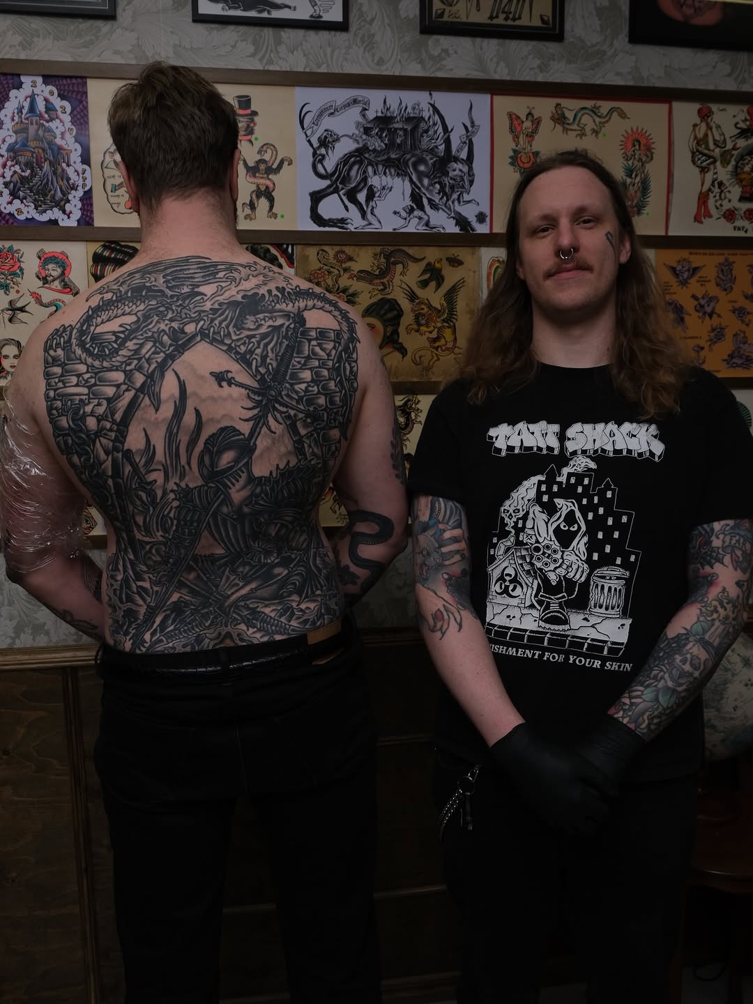 Fully healed souls backpiece! 
Would love to start more big projects! Hit me up with your ideas!
Scroll for each session progression ➡️➡️➡️

#tattoo #