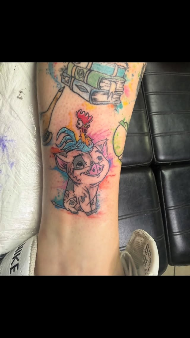 Some I forgot to post  
#luckycatmanassas #finelinetattoos #manassastattoo #dmvtattoo #watercolortattoos