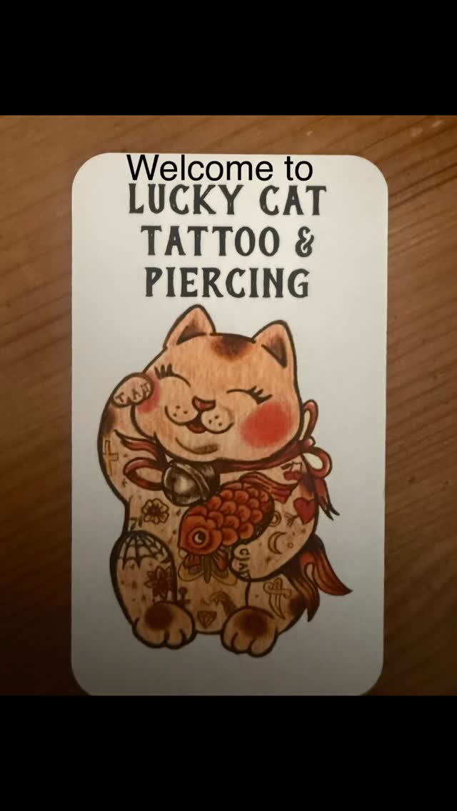 No caption needed. Enjoy.
#luckycatmanassas #luckycattattoo #kendallrosepiercing #batestattoo #thankyouforthetrust 