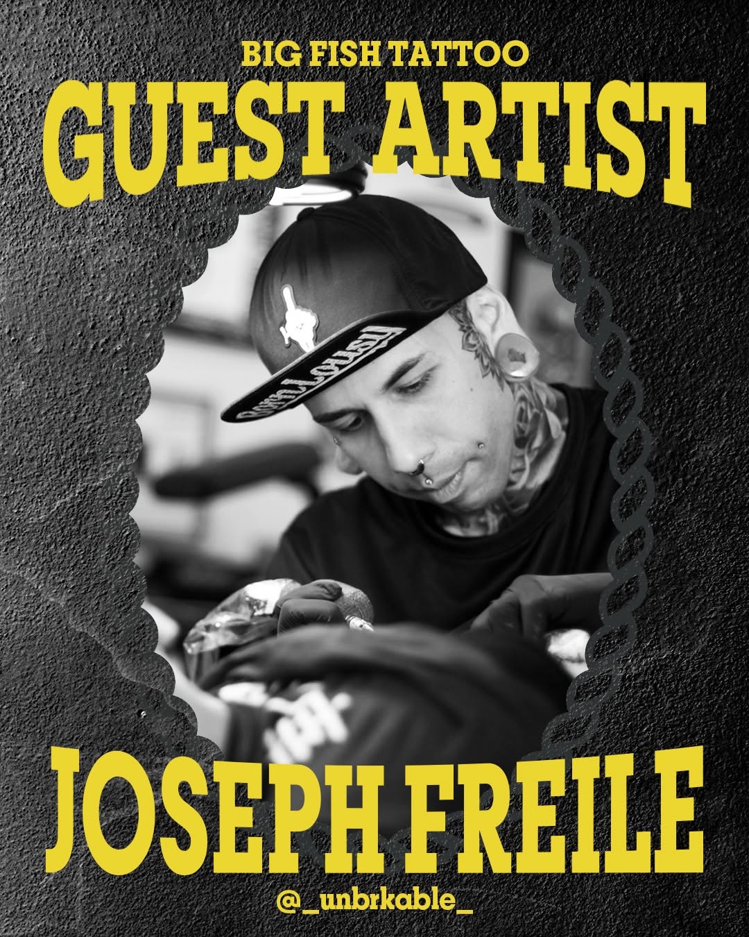 We’re excited to welcome our newest guest artist, Joseph ( @_unbrkable_ ). He’ll be joining us in the shop May 7-11. Reach out directly to snag a spot