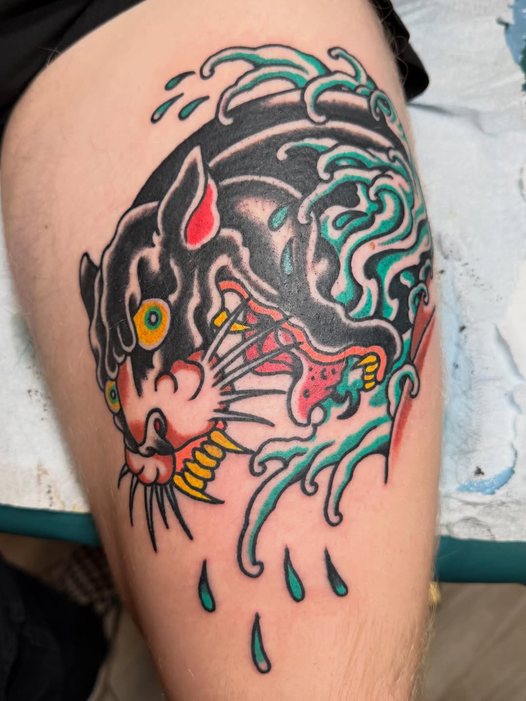 Drawn off a doodle in a Lehi sketch book for @darenwamsley #michigantattooers #detroittattooer #traditionaltattoo #traditionaltattooing #plymouthmichi