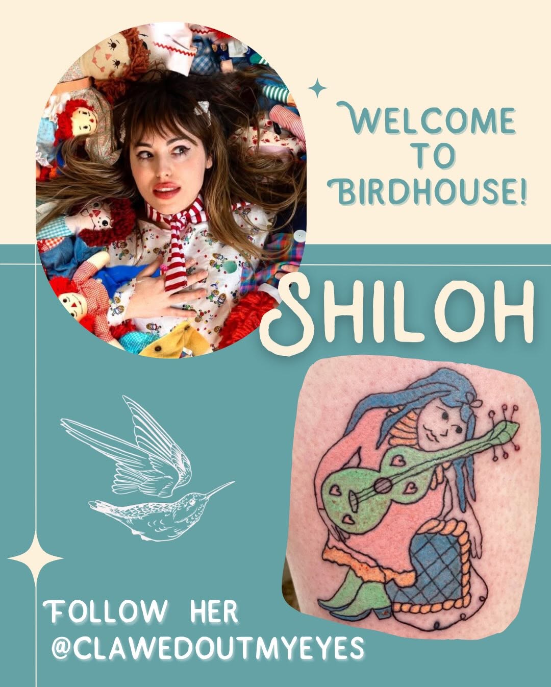  New artist at the Birdhouse flock!  We’re so happy to welcome @clawedoutmyeyes to our NE location! Shiloh had been tattooing the cutest little guys f