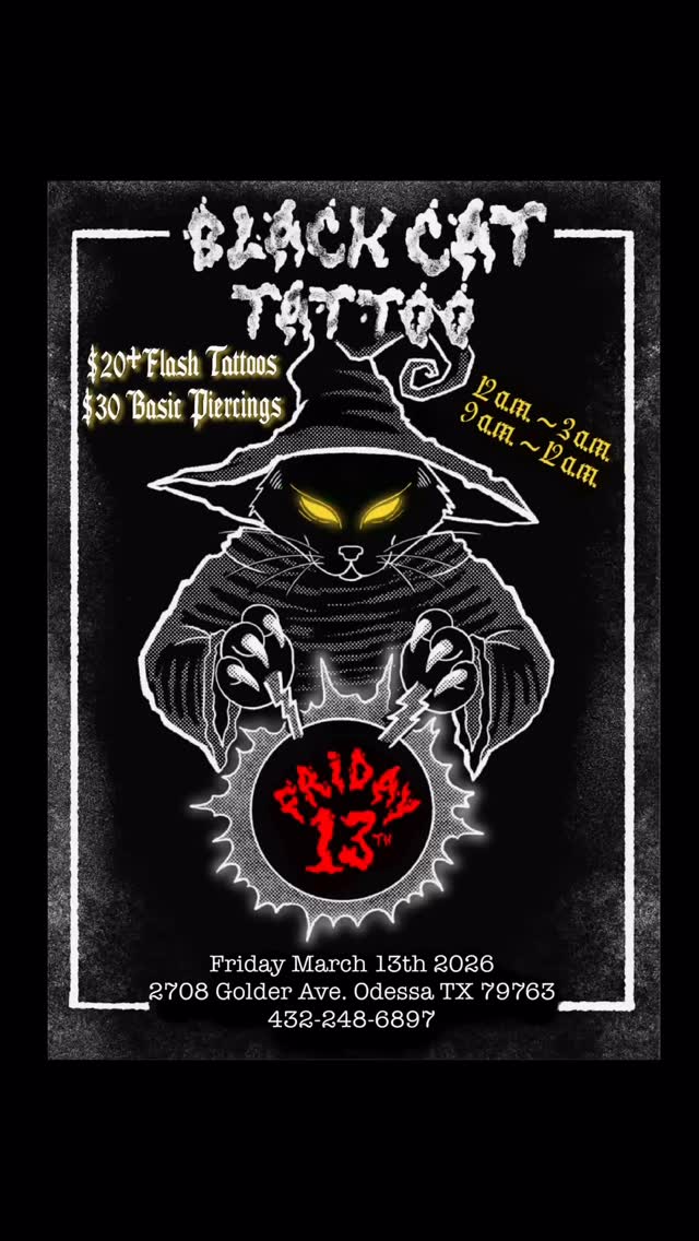 See you there!! ‍⬛ @blackcattattooco
