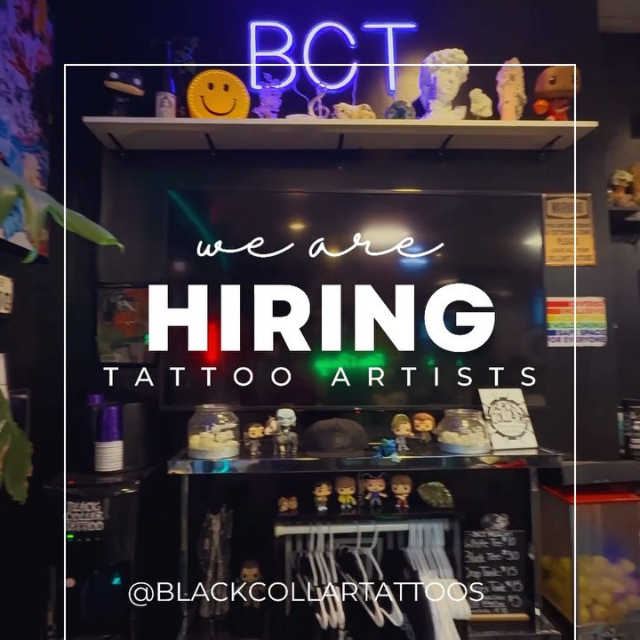  WE’RE HIRING! — ARTISTS
Looking for more than just a booth?
At Black Collar we’re building a space that’s all about experience — for both artists and